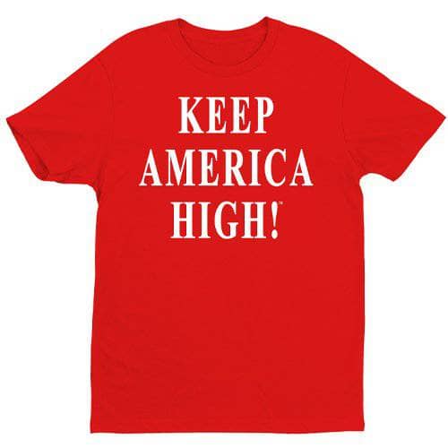 T-Shirt RED / S Keep America High T-Shirt - Red