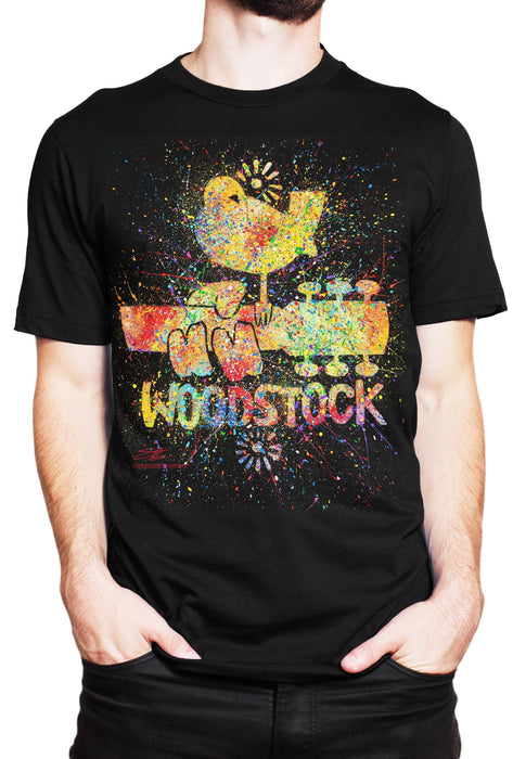 Woodstock Splatter T-Shirt - Black