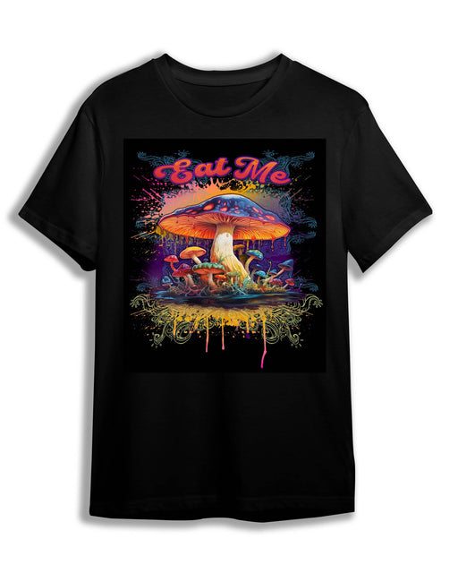 T-Shirt BLK / S Eat Me Mushroom T-Shirt - Black