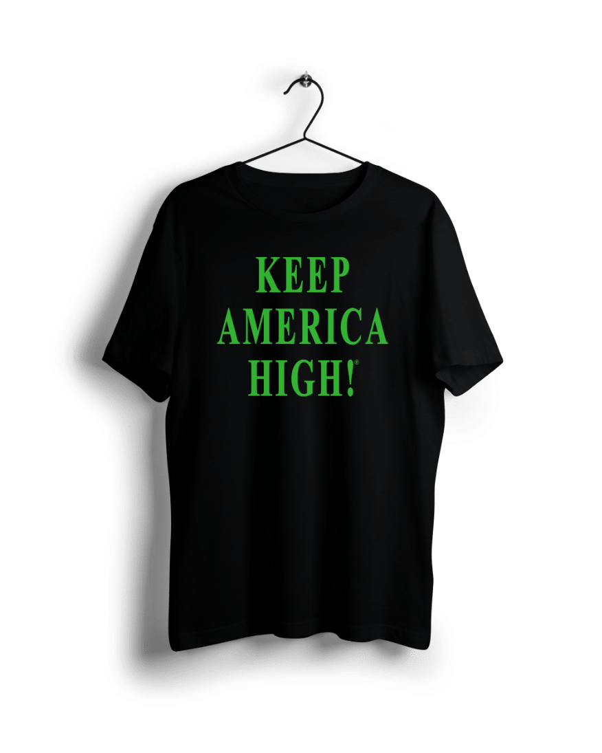 Keep America High T-Shirt - Black