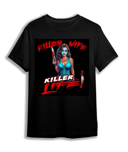 T-Shirt BLK / S Killer Wife Killer Life T-Shirt - Black