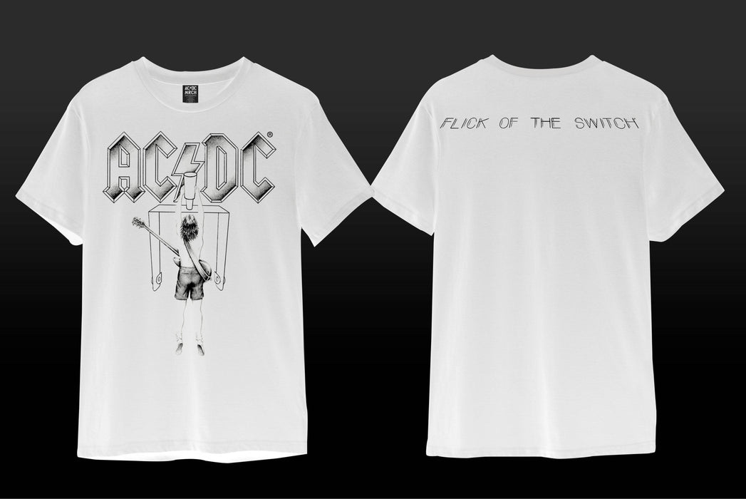 T-Shirt WHT / S AC/DC Flick of the Switch T-Shirt - White