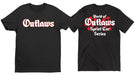 T-Shirts BLK / S Outlaw Double Flag T-Shirt - Black