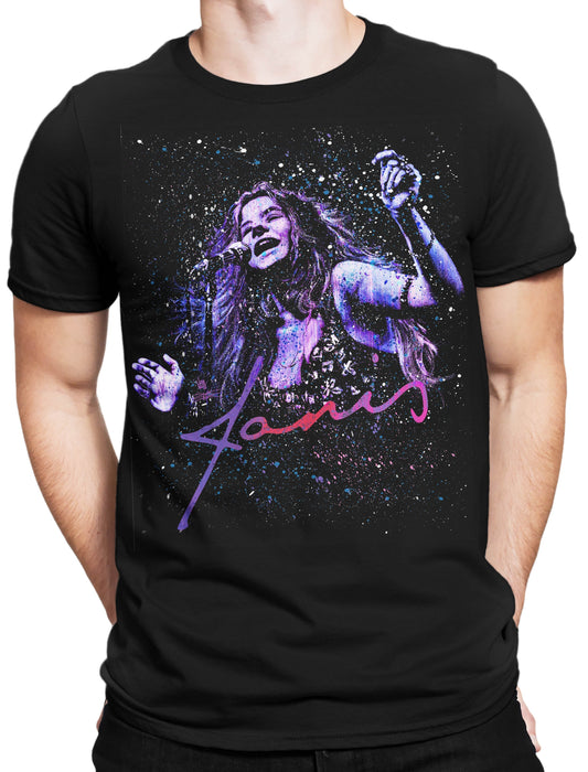 Janis Joplin T-Shirt Kosmic Blues by Stephen Fishwick