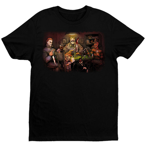 T-Shirt Crew Neck / Black / S Slashers Playing Poker T-Shirt - Black