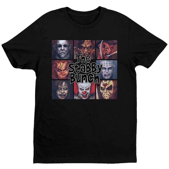 T-Shirt Crew Neck / Black / S Stabby Bunch T-Shirt - Black