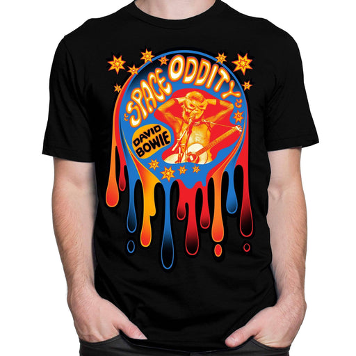 T-Shirt David Bowie Dripping Space Oddity Black T-Shirt
