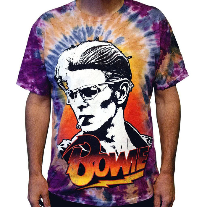 David Bowie Smokin T-Shirt - Tie Dye