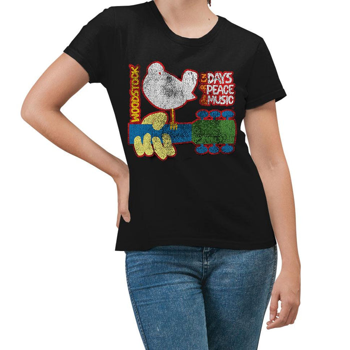 Woodstock Vintage T-Shirt - Black