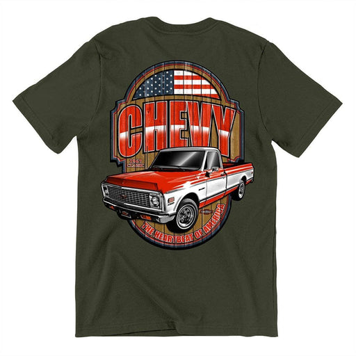 T-Shirts 1967 Chevy C-10 Pickup T-Shirt - Olive