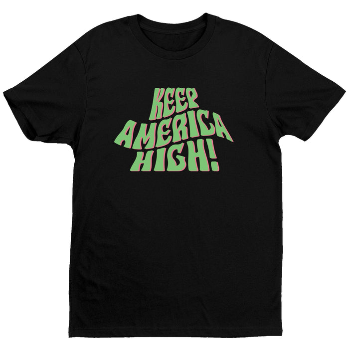 T-Shirts Keep America High Wavey T-Shirt - Black